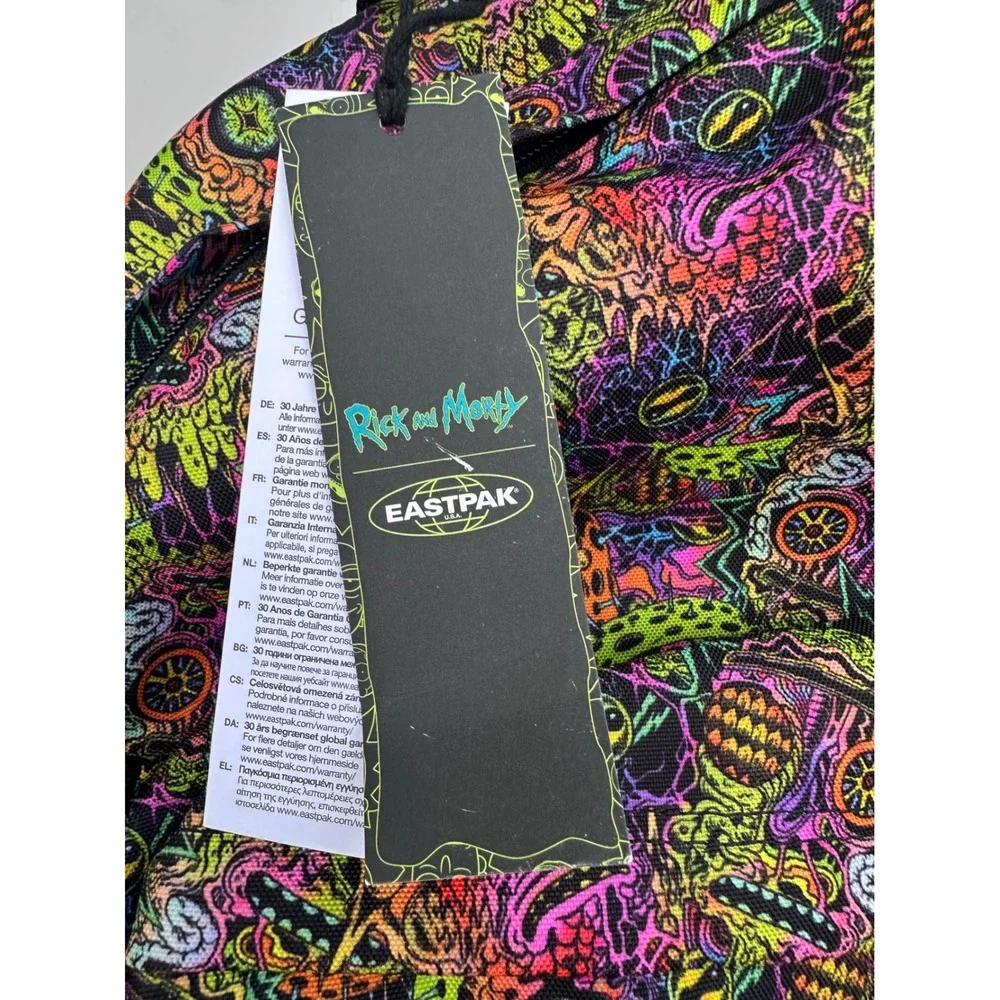 Eastpak Rick and Morty Day Pak'r Backpack GS2 RAM Color Laptop Bag JS0A85MA Rare